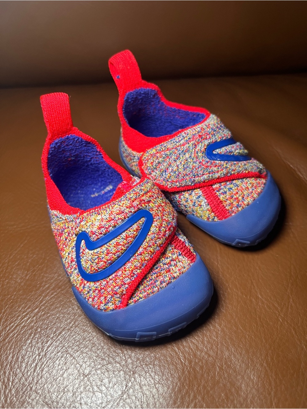 Nike Swoosh 1 Baby Size 3 Multi color Slip-On Shoes APMA approved